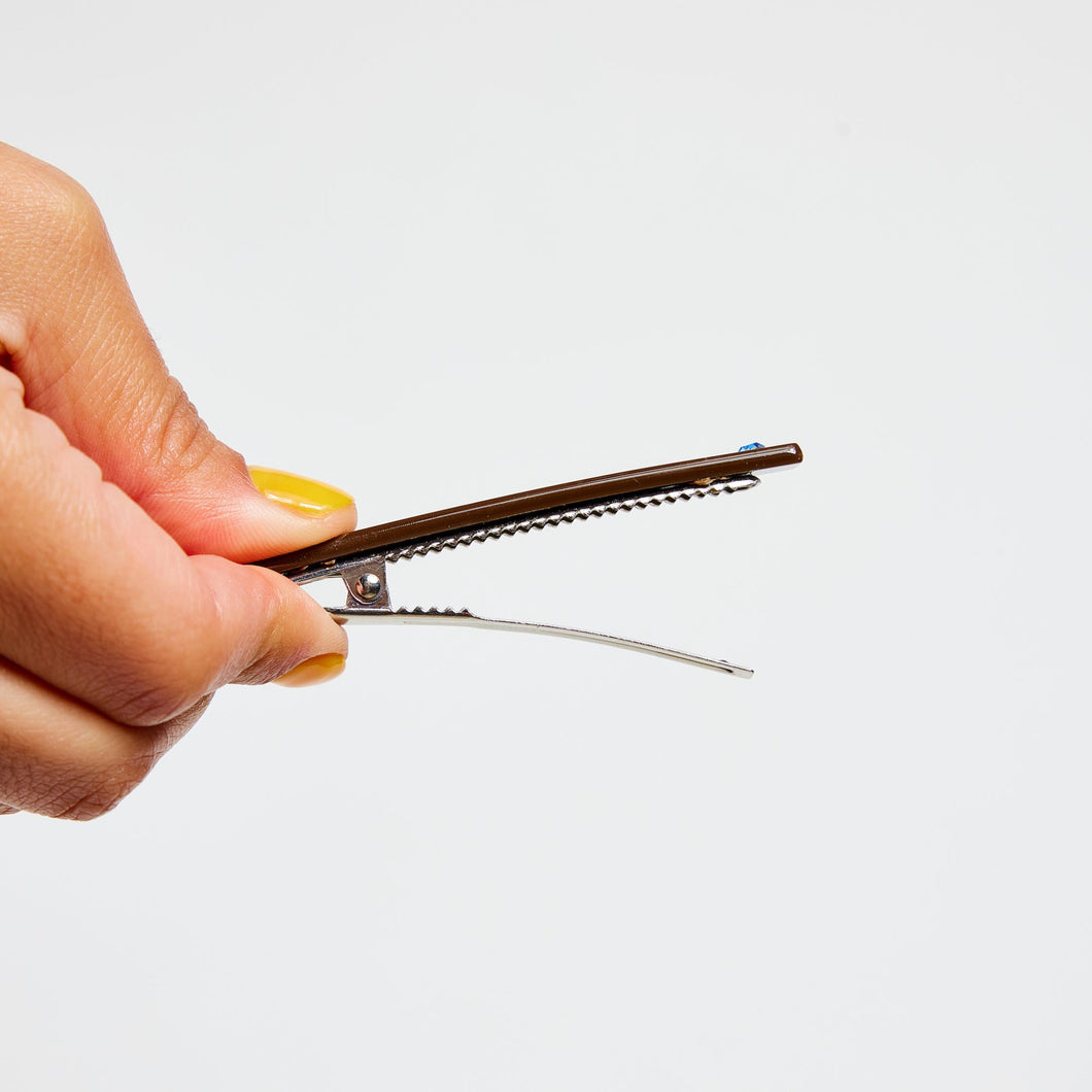 Chunks - Allie Clips - Chocolate + Periwinkle -