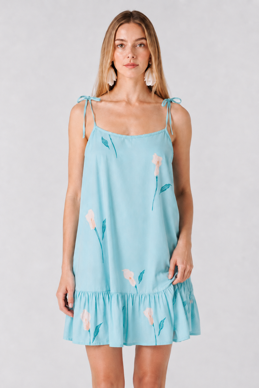 Me + Lia - Amelia Dress - Light Turquoise -