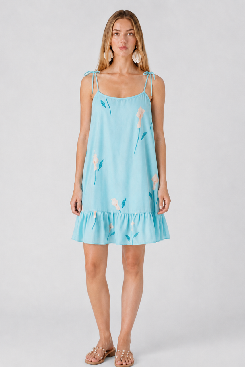 Me + Lia - Amelia Dress - Light Turquoise -