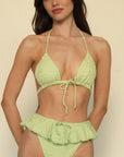 Montce - Avo Floral Tamarindo Ruffle Bikini Bottom -
