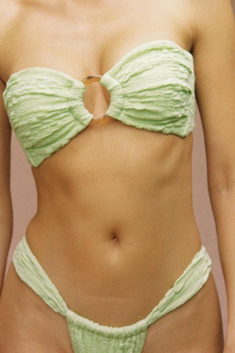 Montce - Avo Floral Tori Ties Bandeau Bikini Top -