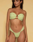 Montce - Avo Floral Tori Ties Bandeau Bikini Top -
