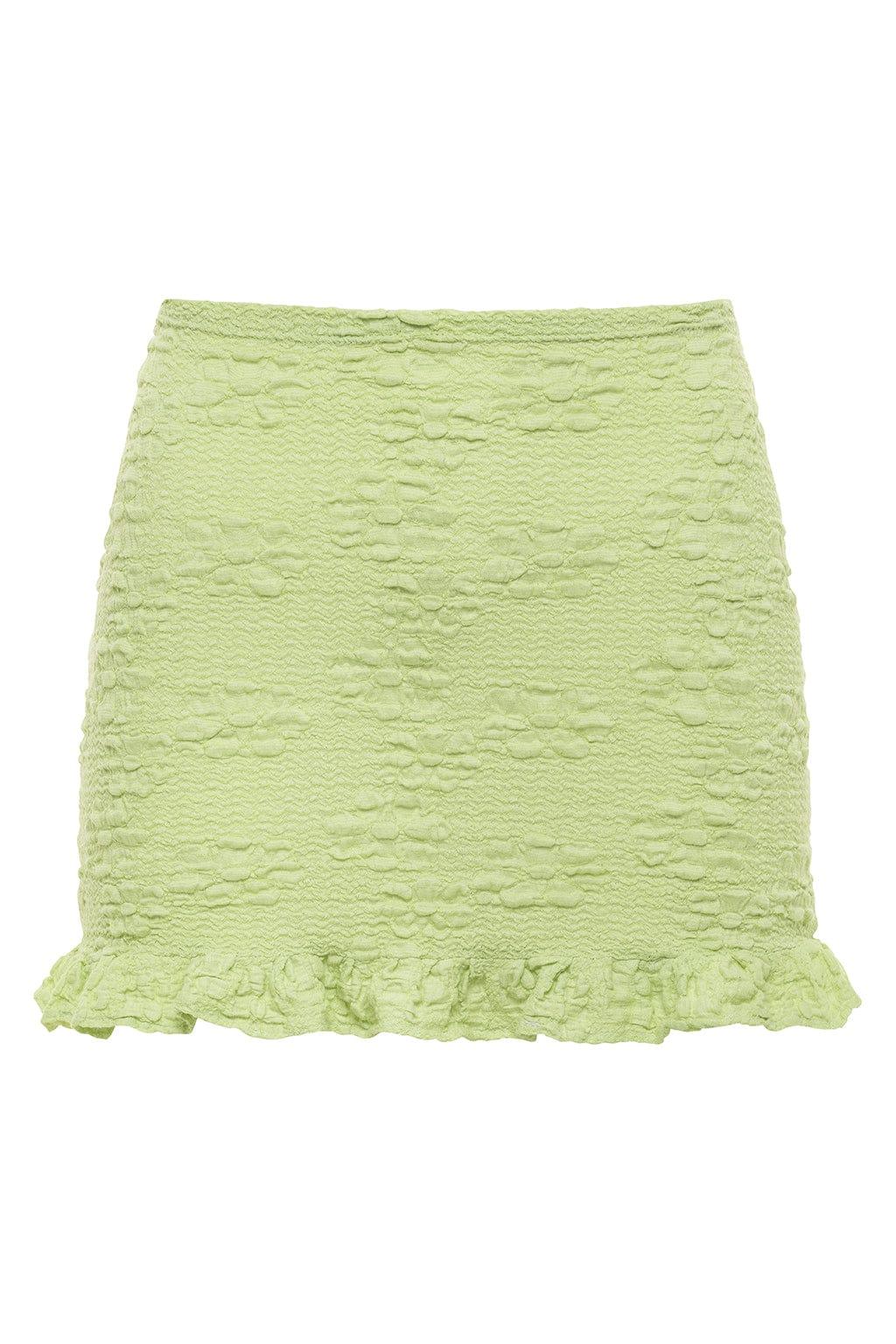 Montce - Avo Floral Ruffle Micro Skirt -