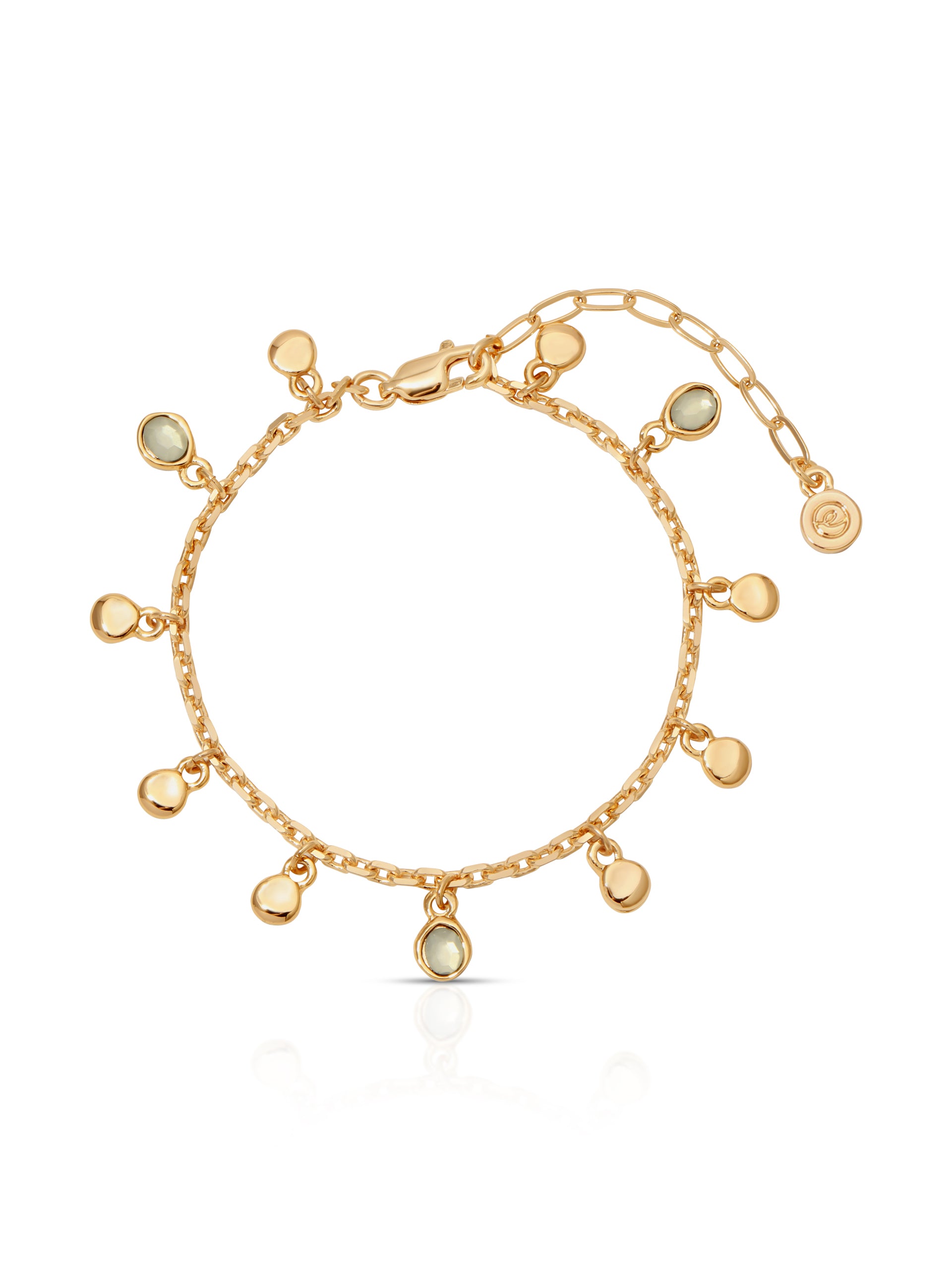 Ettika - Sea Glass Charm Bracelet -