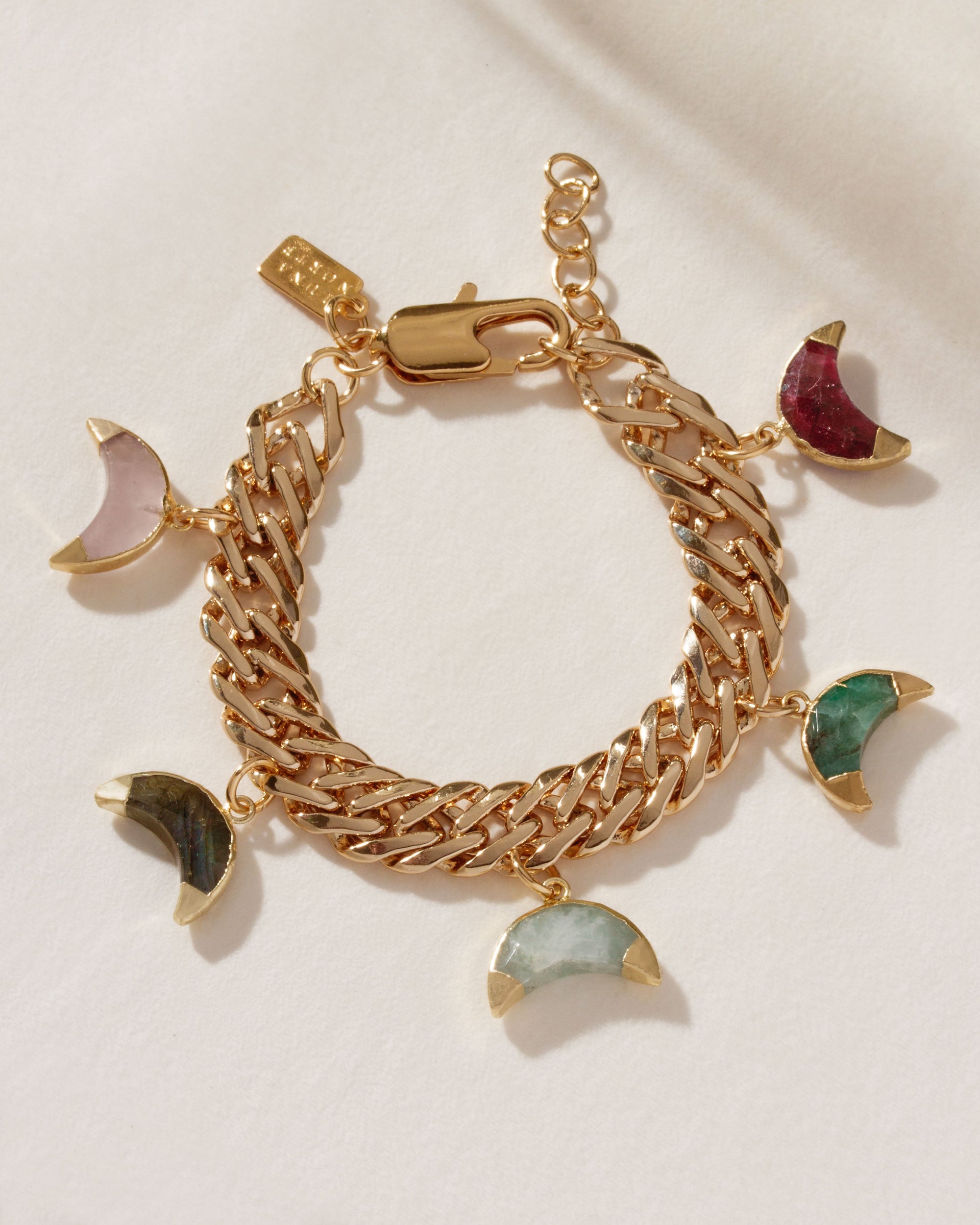 Luna Norte - Moonbeam Gemstone Charm Bracelet -