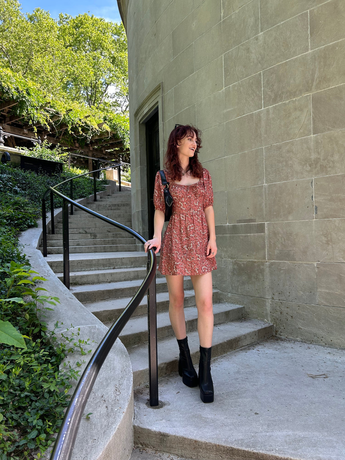 Whimsy + Row - Dena Dress in Rhubarb Floral -