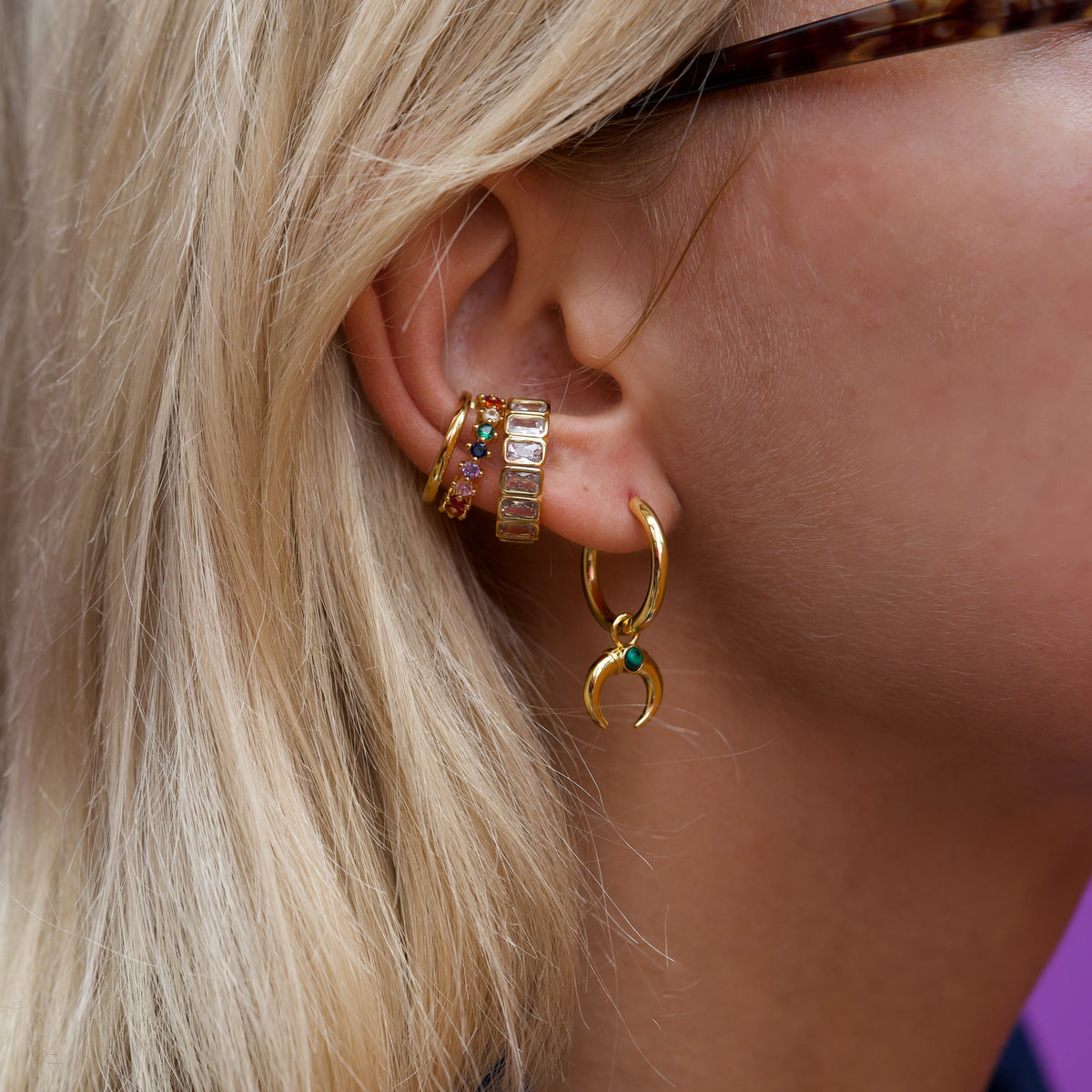 Celeste Starre - Mythical Horn Earrings -