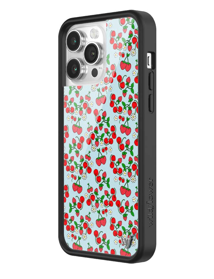 Wildflower iPhone case 14 Pro Max Baby Berries Fruit Cute