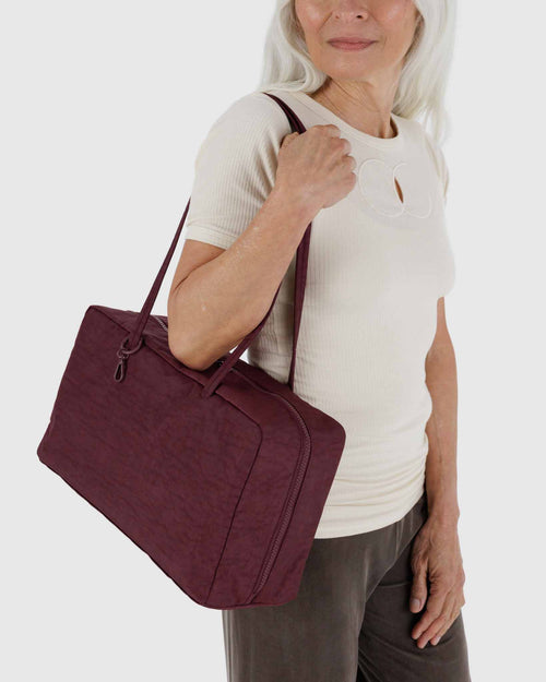 Baggu - Medium Nylon Bowler Bag - Mahogany -