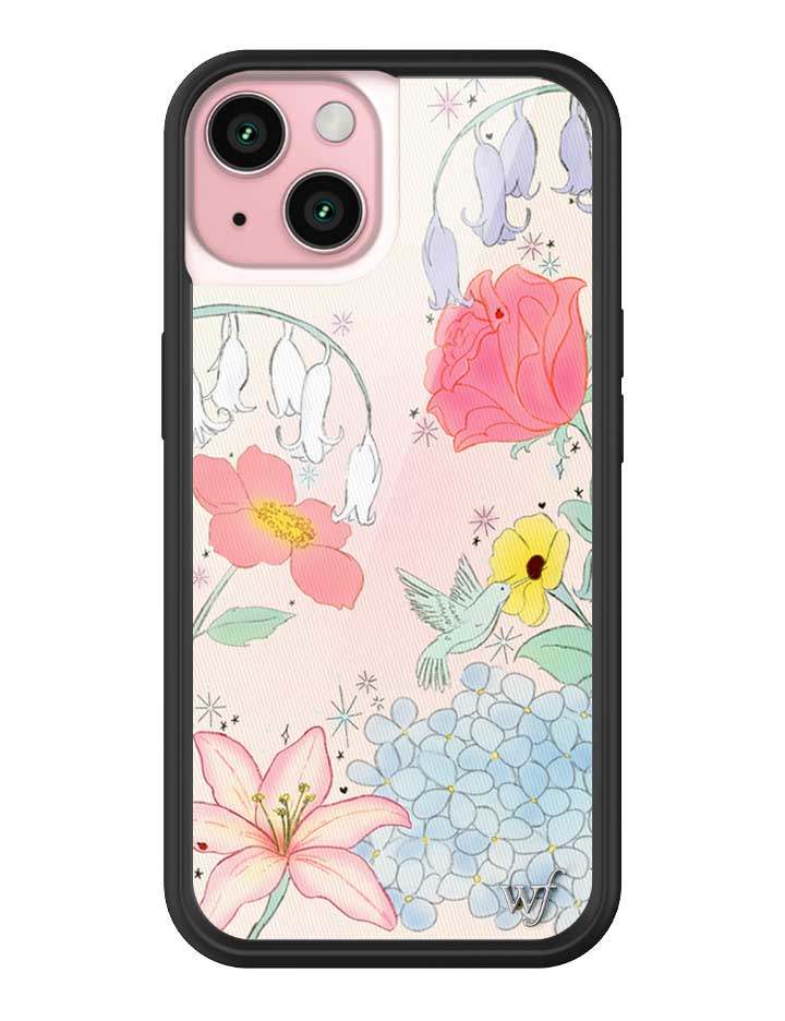 Wildflower iPhone case 15 Bluebelle Dreams Flowers Cute