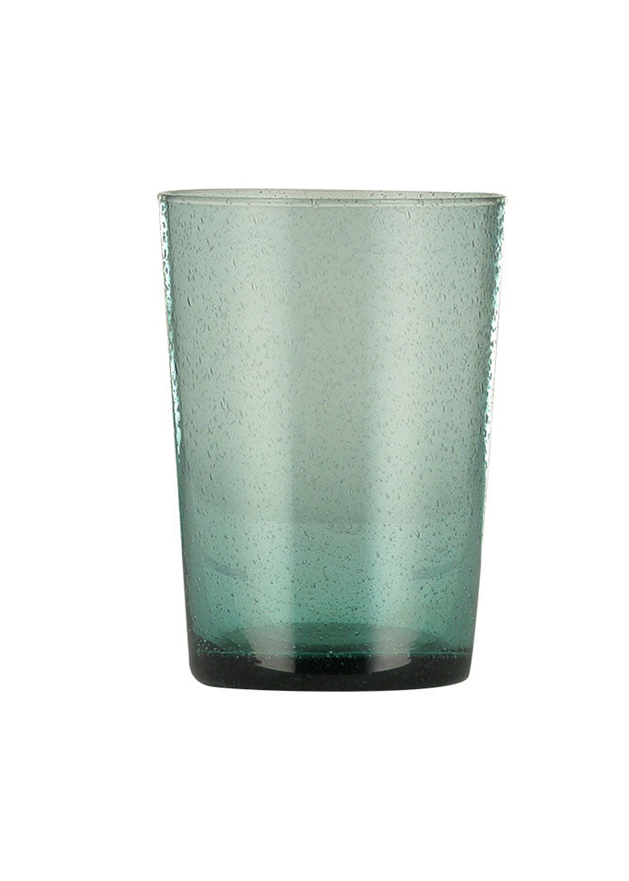 British Colour Standard - Handmade Glass Tumbler - French Turquoise Amulet -