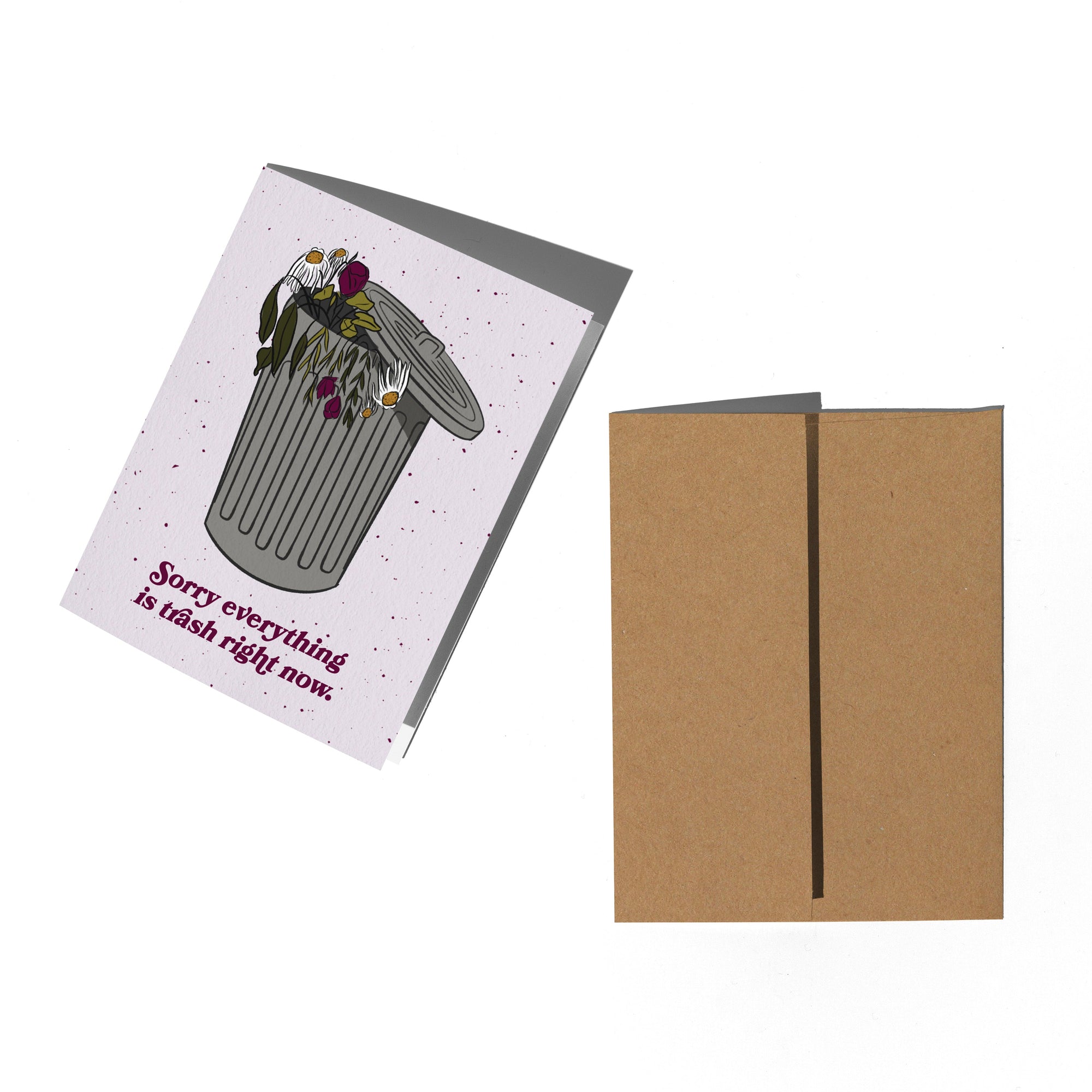 Boss Dotty Paper Co. - Trash Sympathy Card -