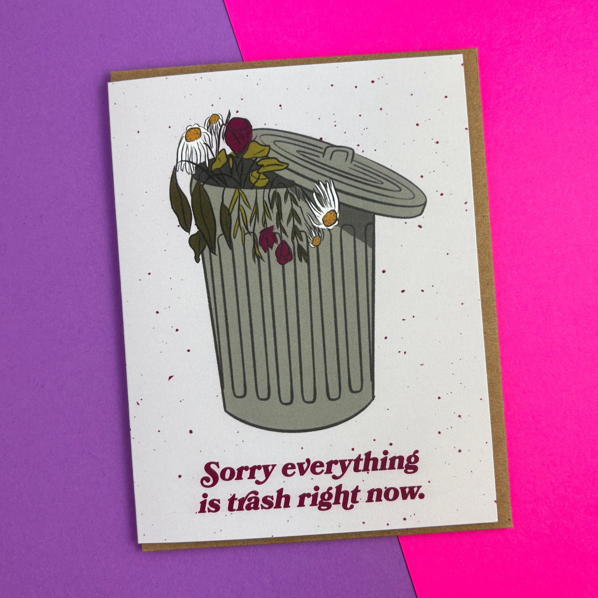 Boss Dotty Paper Co. - Trash Sympathy Card -