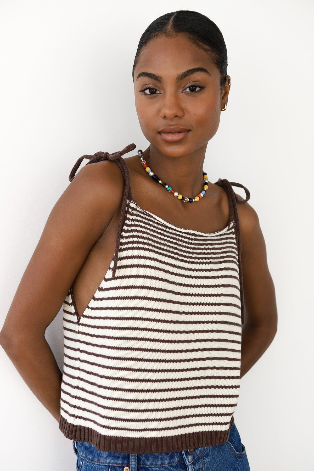 Beatriz Shoulder Tie Tank
