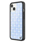 Wildflower iPhone case 13 Blue Gingham Hearts Vintage Cute Classic 2
