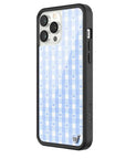 Wildflower iPhone case 13 Pro Max Blue Gingham Hearts Vintage Cute Classic 2