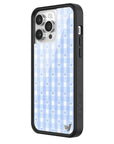 Wildflower iPhone case 14 Pro Max Blue Gingham Hearts Vintage Cute Classic 2