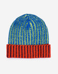 Verloop - Big Stripe Beanie - Lime Cobalt