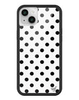 Wildflower iPhone case 13 Polka Dot White Black Cute
