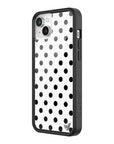 Wildflower iPhone case 13 Polka Dot White Black Cute