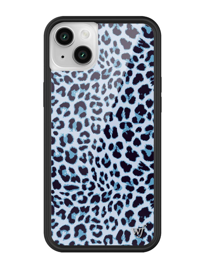 Wildflower iPhone case 14 Blue Meow Leopard Cute