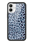 Wildflower iPhone case 16 Plus Blue Meow Leopard Cute
