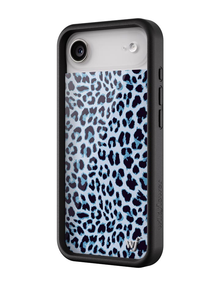 Wildflower iPhone case Air Blue Meow Leopard Cute