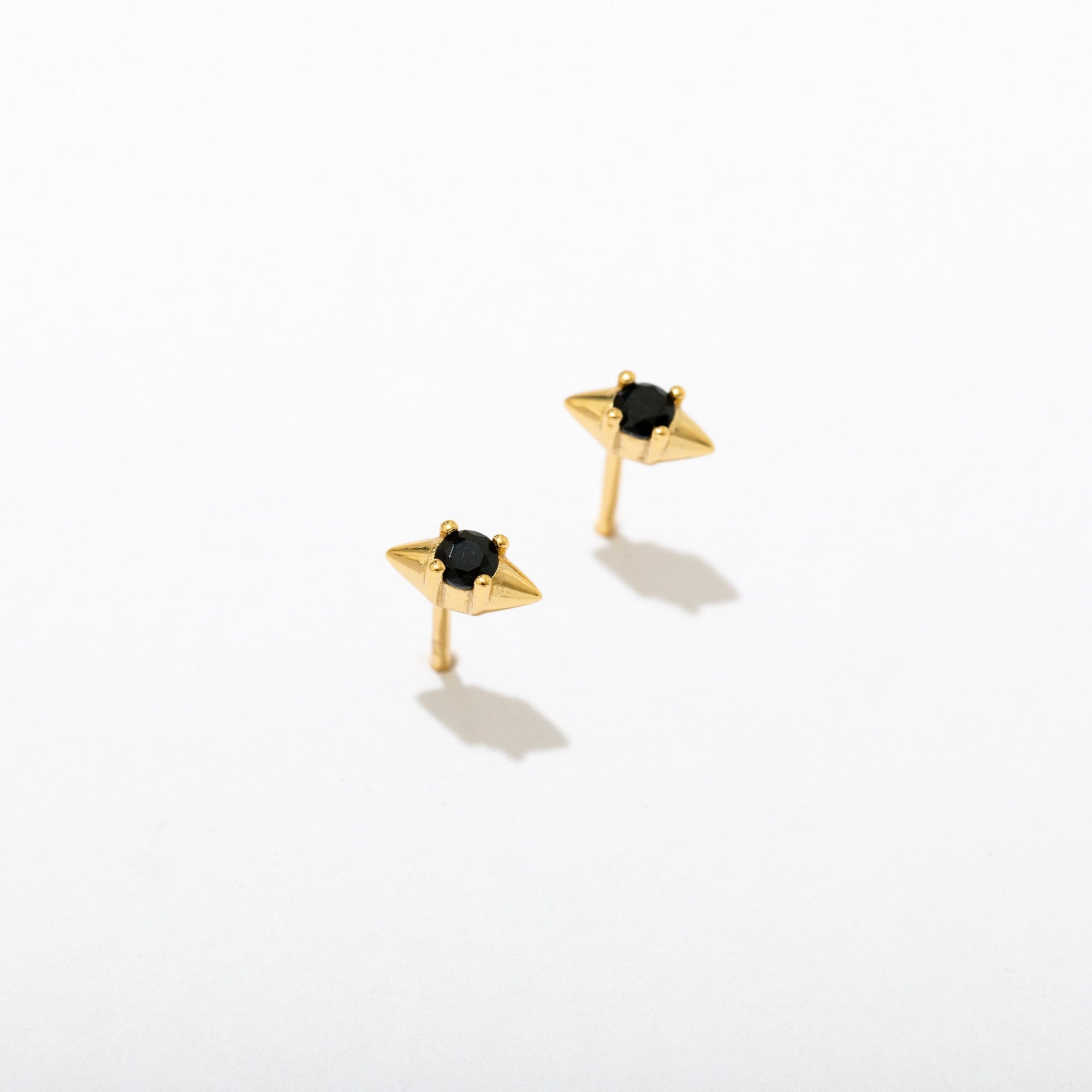 Larissa Loden - Solitaire Studs - 14k Gold Plate