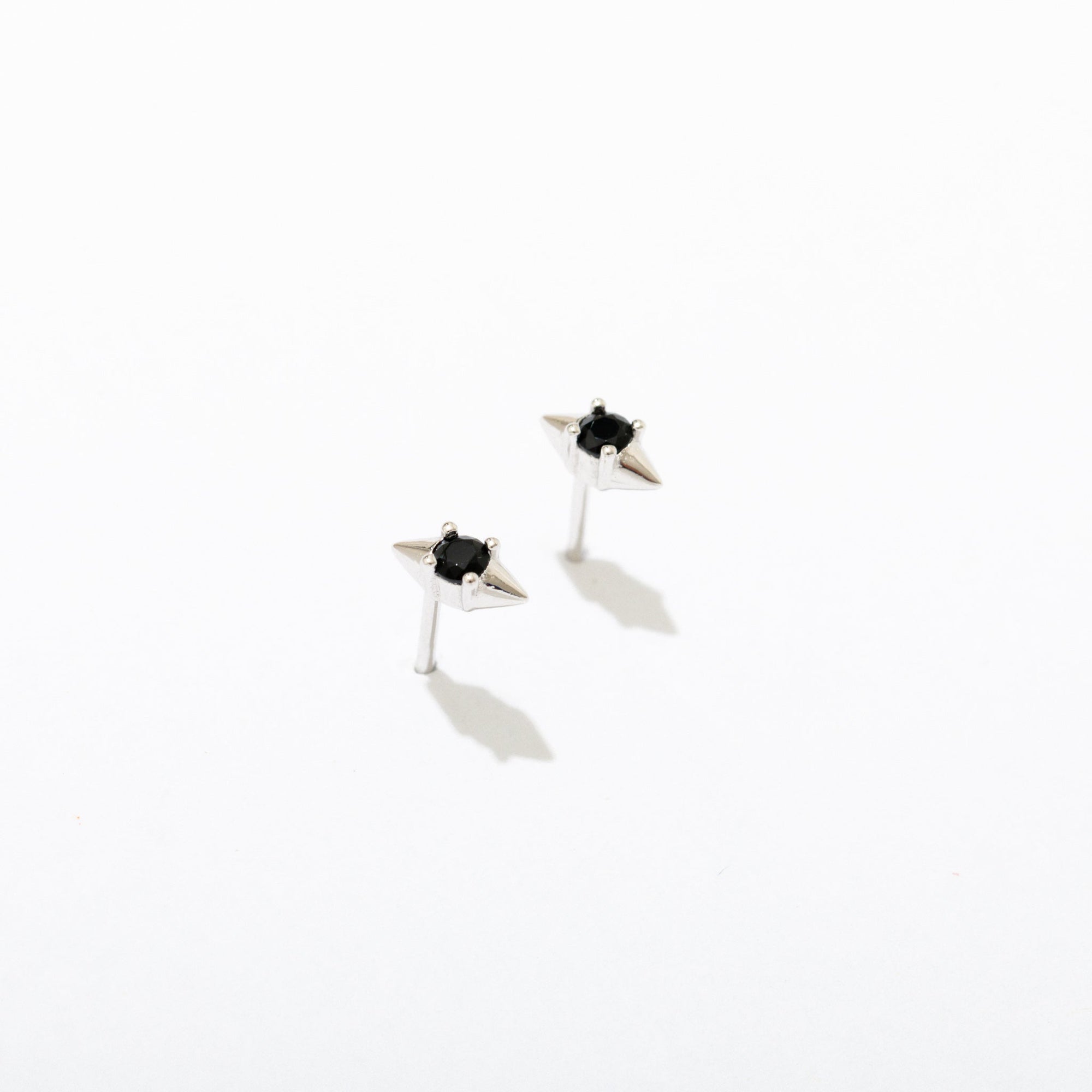 Larissa Loden - Solitaire Studs - Rhodium Plate