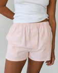 Be Idle - The Pinstripe Boxer Short - Tangerine -