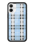 Wildflower iPhone case 16 Plus Plaid Blue Cute