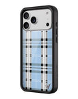 Wildflower iPhone case 17 Pro Max Plaid Blue Cute