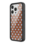 Wildflower iPhone case 16 Pro Polka Dot Brown Blue Cute