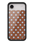 Wildflower iPhone case Air Polka Dot Brown Blue Cute