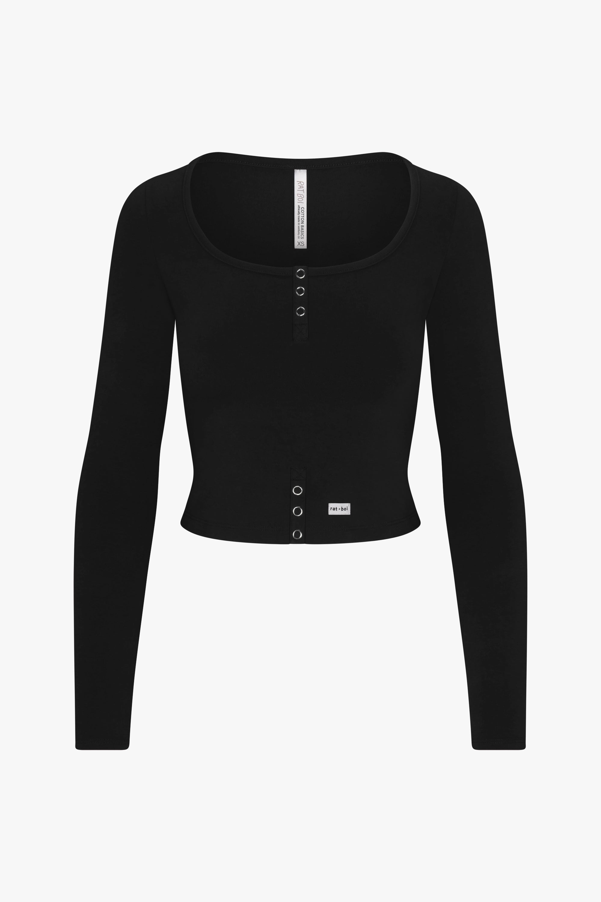 Rat Boi - Butterfly Snap Top - Onyx -