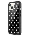 Wildflower Polka Dot Black and White iPhone 13 Case