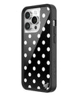 Wildflower Polka Dot Black and White iPhone 14 Pro Case