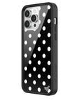 Wildflower Polka Dot Black and White iPhone 14 Pro Max Case