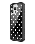 Wildflower Polka Dot Black and White iPhone 16 Pro Max Case