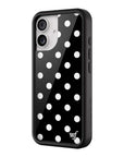 Wildflower Polka Dot Black and White iPhone 17 Case