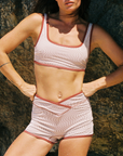 Noserider Surf Club - Noserider Surf Bikini Top in Banda Lines -