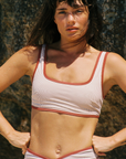 Noserider Surf Club - Noserider Surf Bikini Top in Banda Lines -