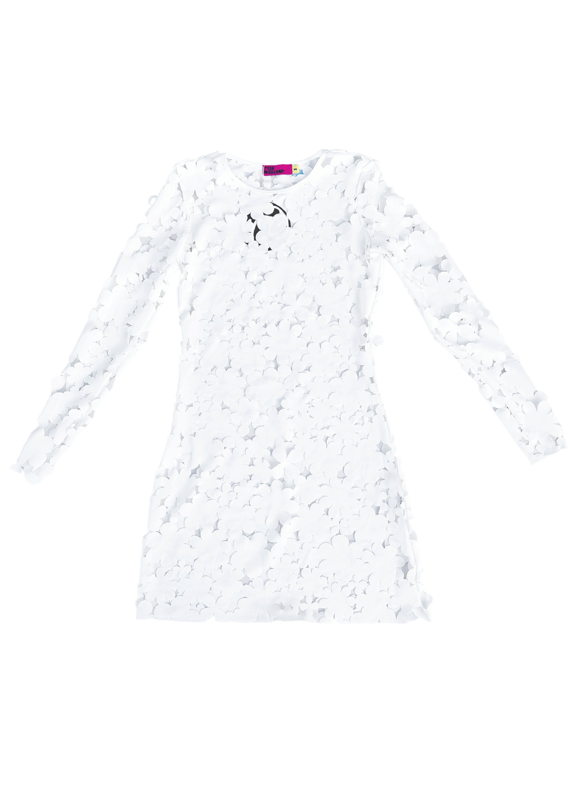 Tyler McGillivary - Barry Dress - Off-White Cartoon Cutout -