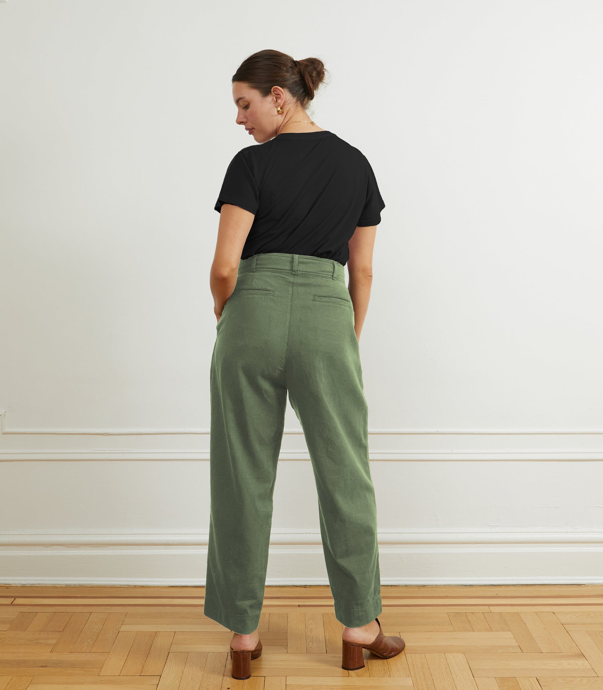 Loup - Elaine Pleated Tapered Trousers - Cardamom -