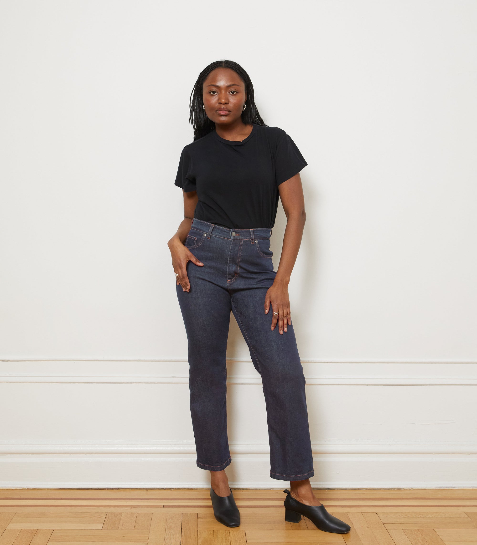 Loup - Vivienne Straight Leg Jeans - Dark Indigo -