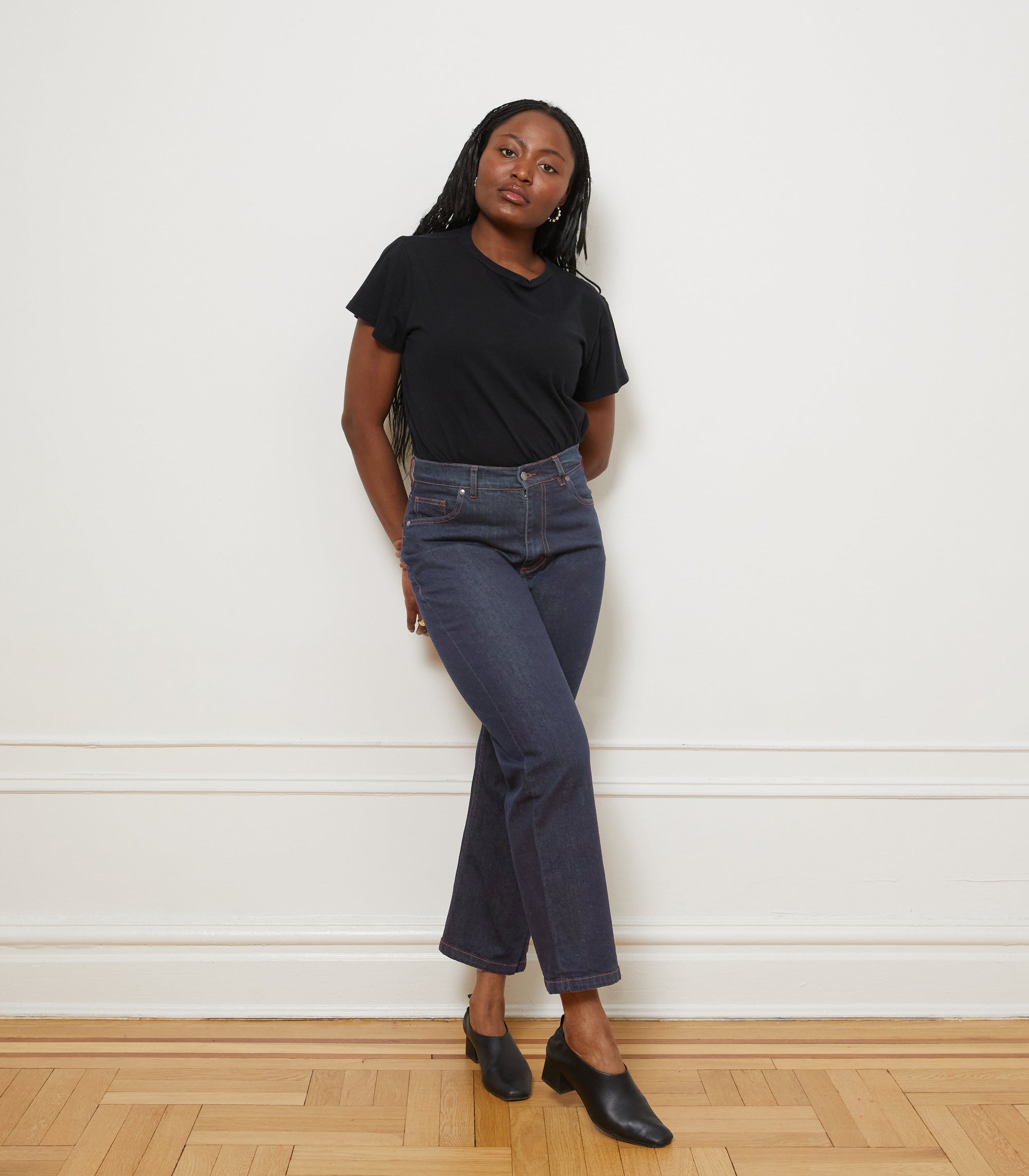 Loup - Vivienne Straight Leg Jeans - Dark Indigo -