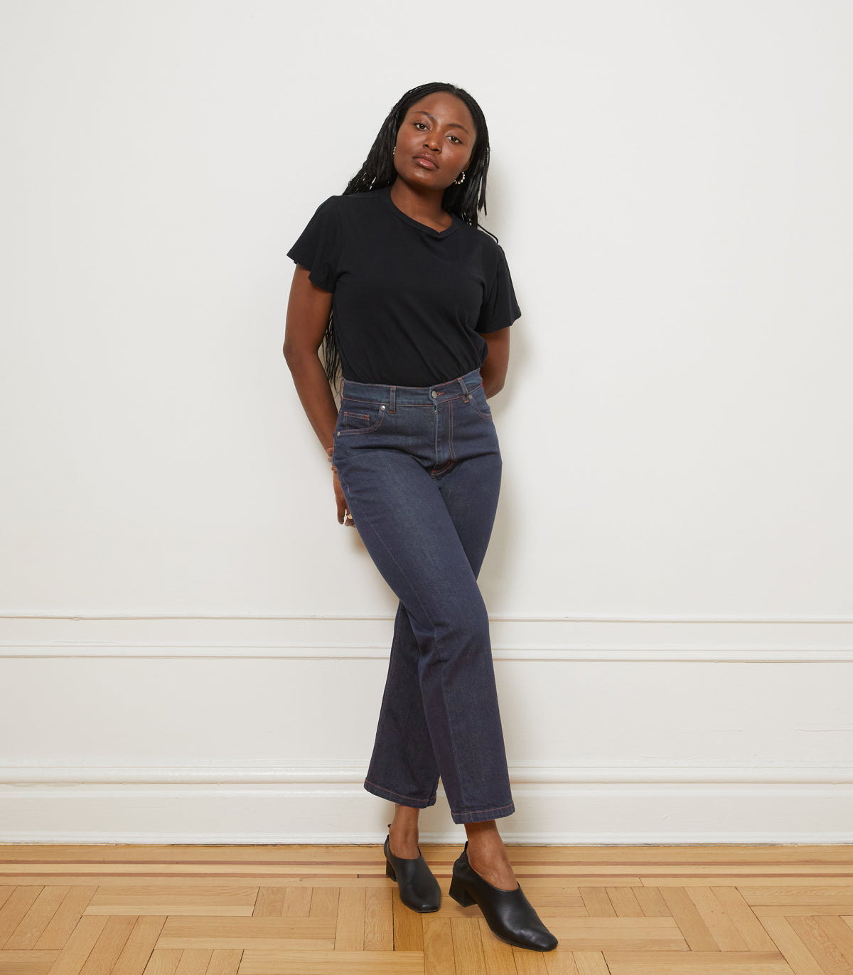 Loup - Vivienne Straight Leg Jeans - Dark Indigo -