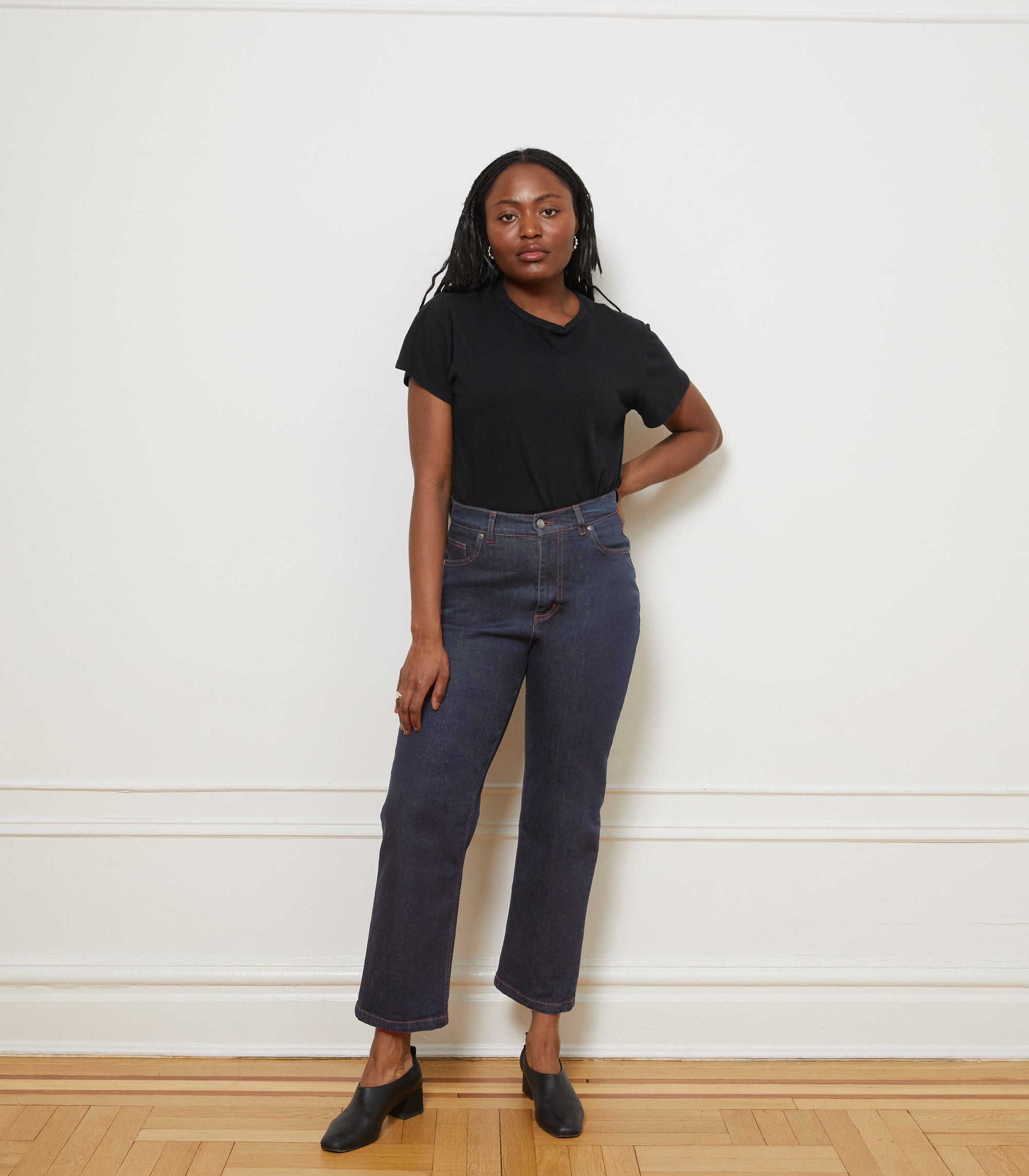 Loup - Vivienne Straight Leg Jeans - Dark Indigo -