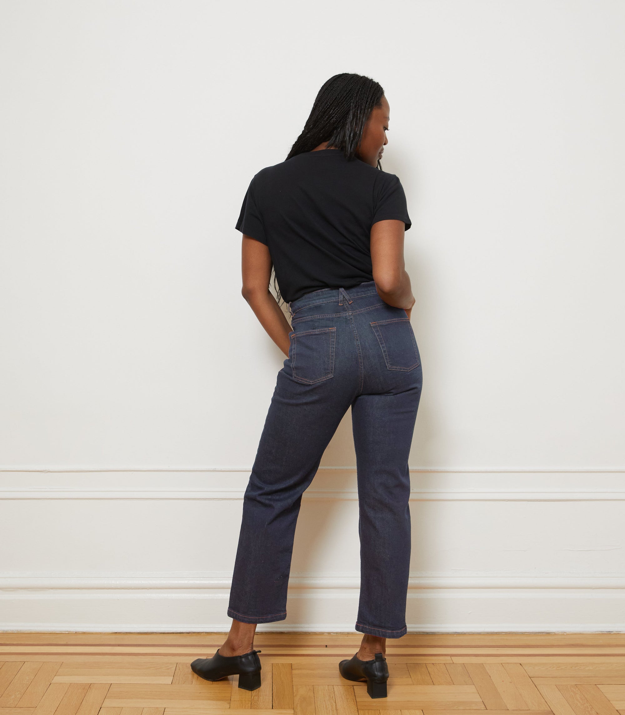 Loup - Vivienne Straight Leg Jeans - Dark Indigo -