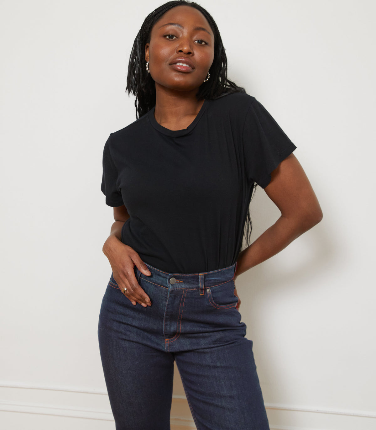 Loup - Vivienne Straight Leg Jeans - Dark Indigo -